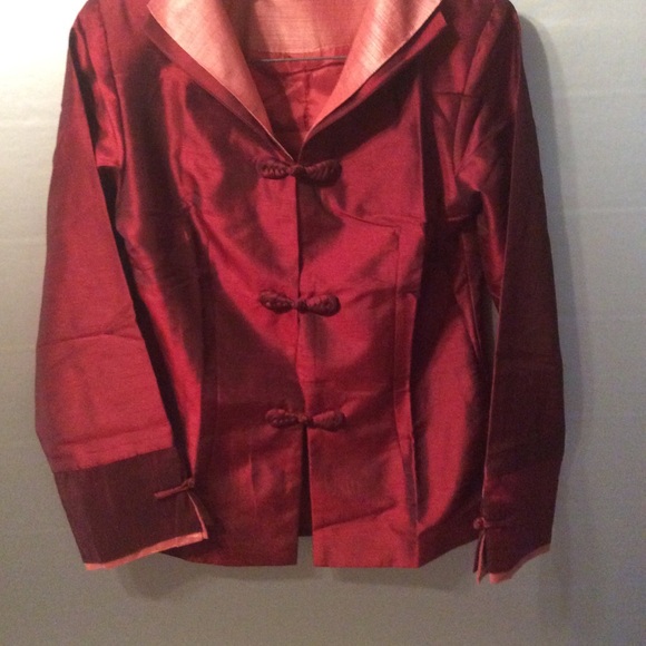 Miniye Raw Silk Asian Style Jacket - Picture 1 of 7